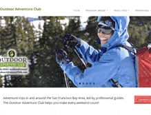 Tablet Screenshot of outdooradventureclub.com